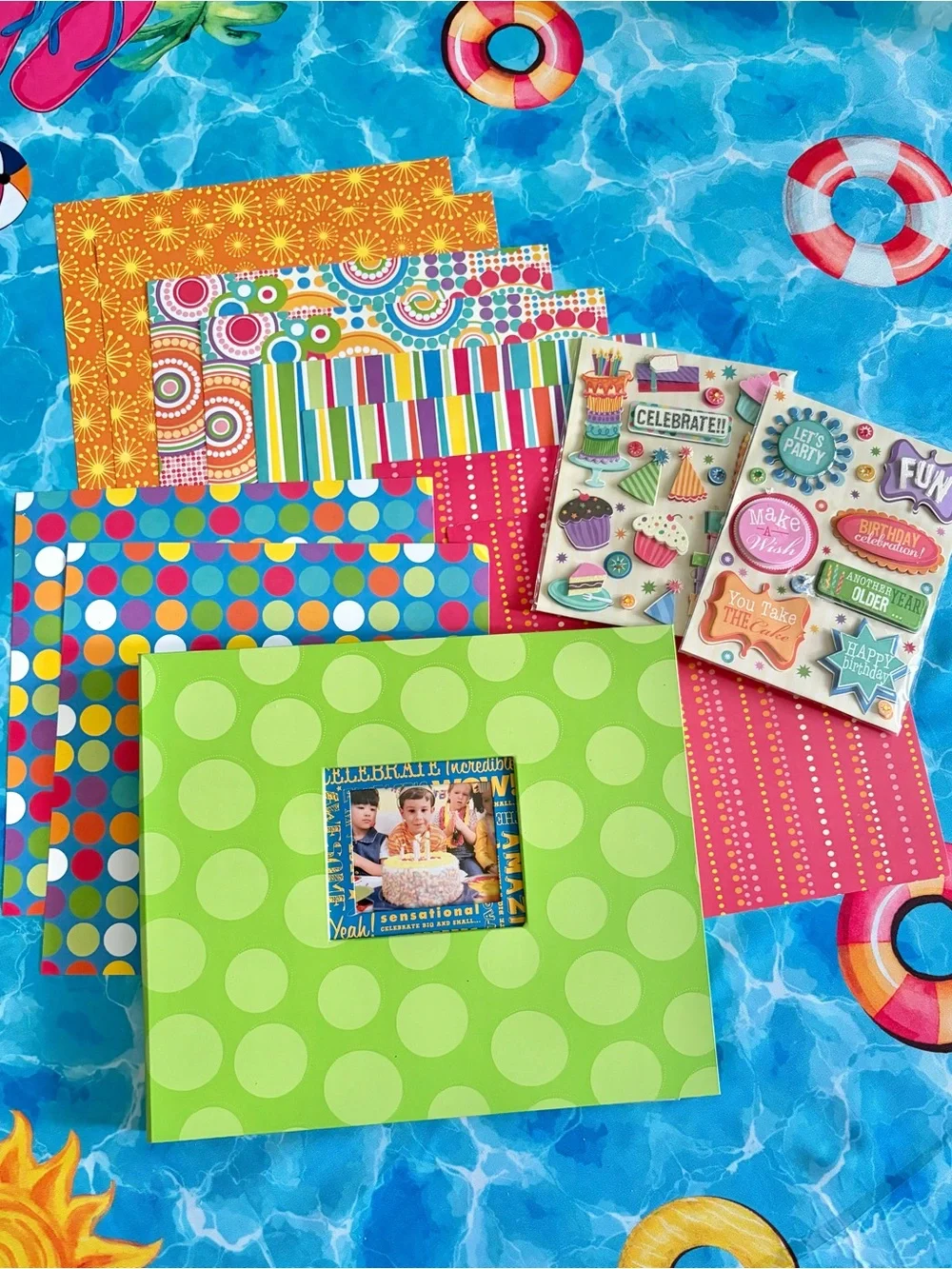 K&Company Birthday Party Scrapbook Album 8.5” x 8.5”